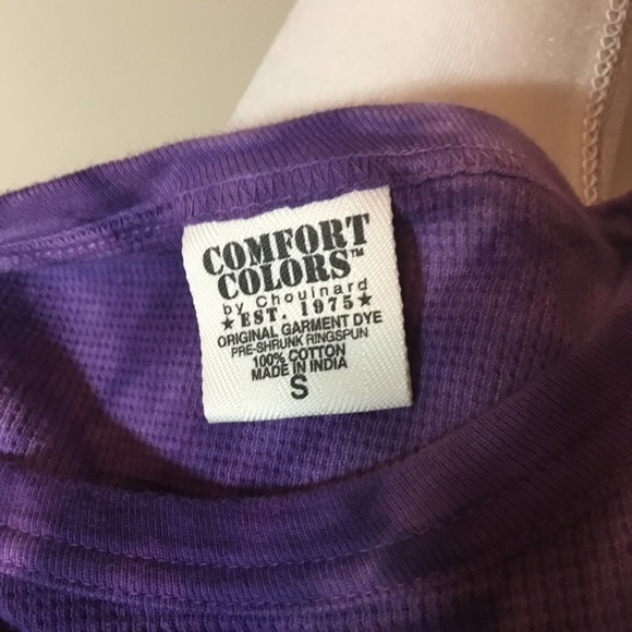 Purple PEACE LOVE RUN 🏃‍♀️ Tie-Dye Thermal Medium - Picture 7 of 7